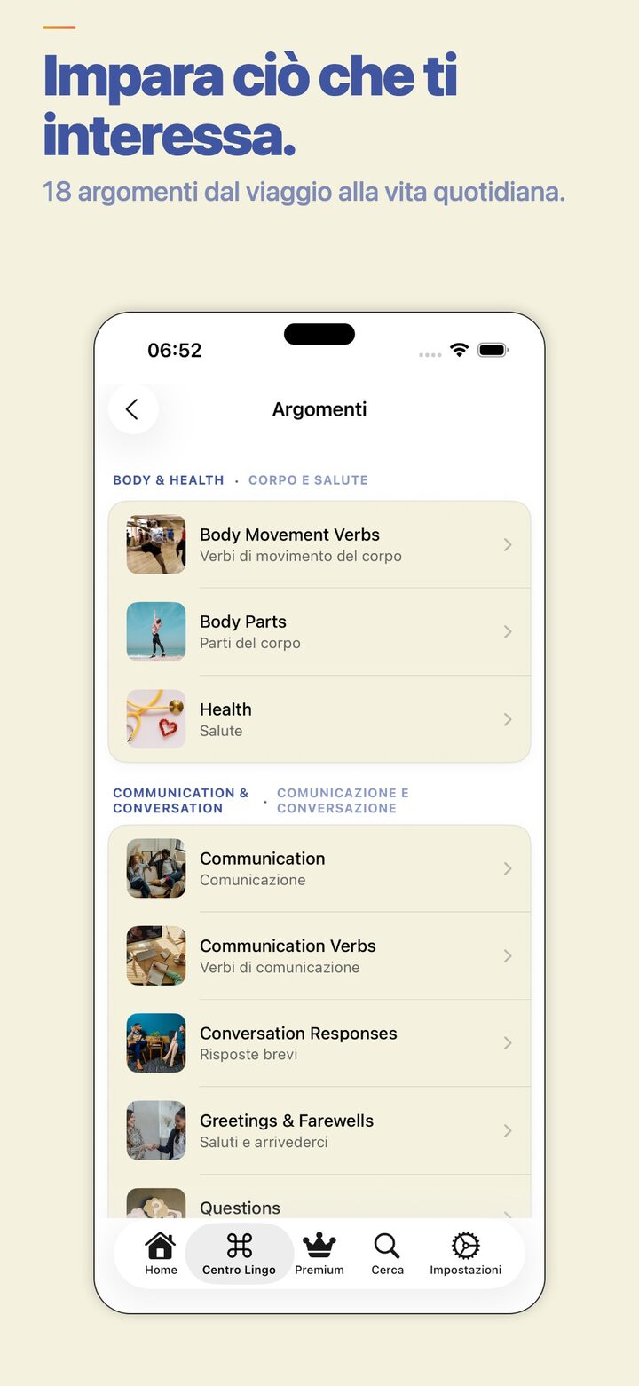 Browse vocabulary by themed topic