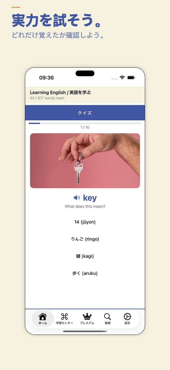 Vocabulary quiz — test what you've learned