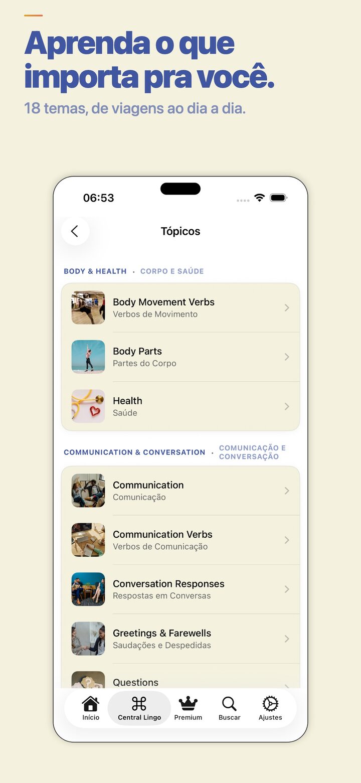 Browse vocabulary by themed topic
